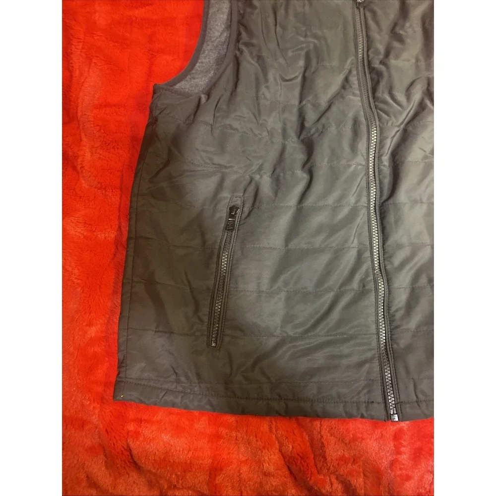 Banana Republic Vest Mens Medium Black Lined‎ Sleeveless Jacket Casual Full Zip
